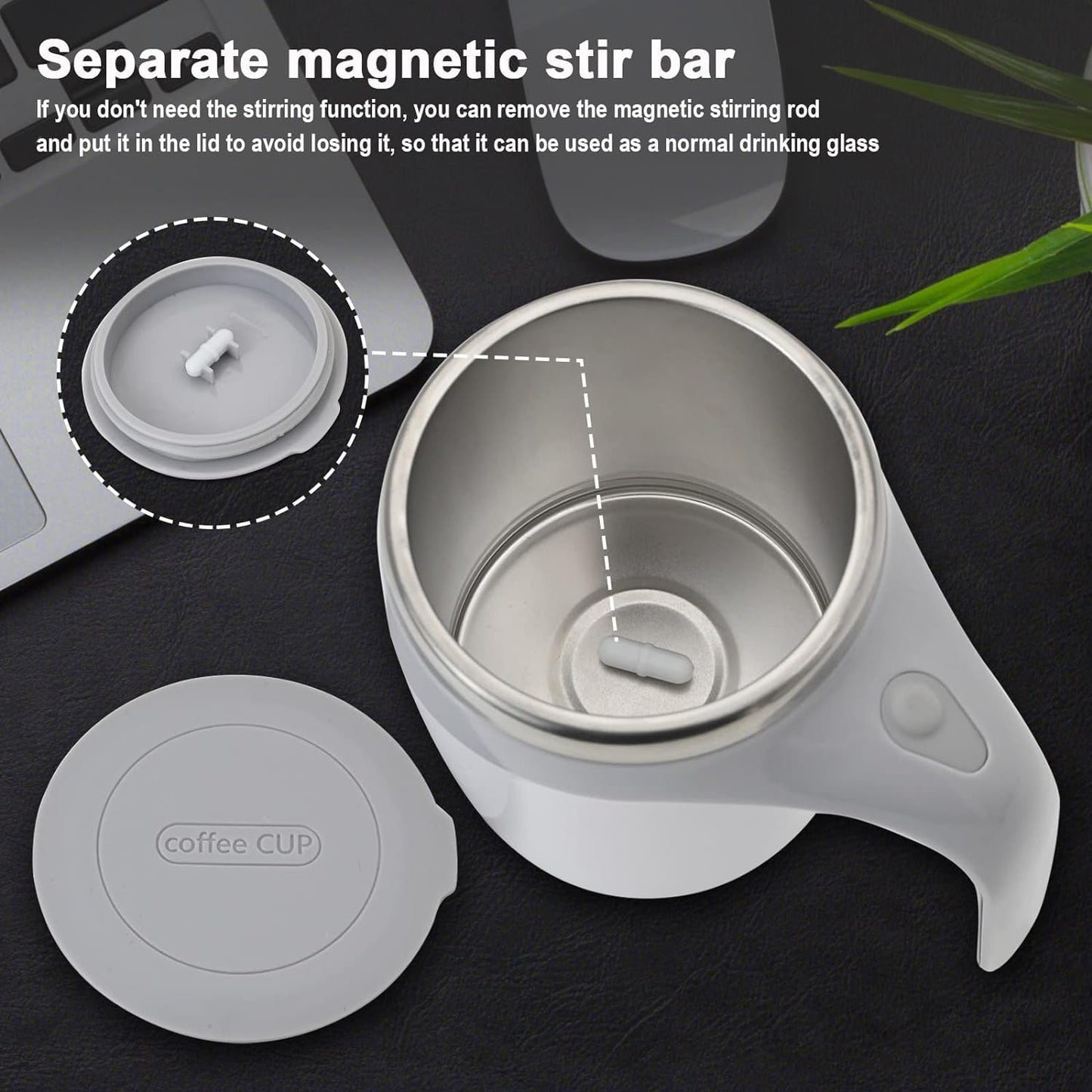 Magnetic Stirring Coffee Mug
