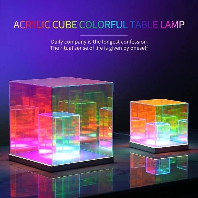 Infinite 3D Art | Magic Cube Lamp