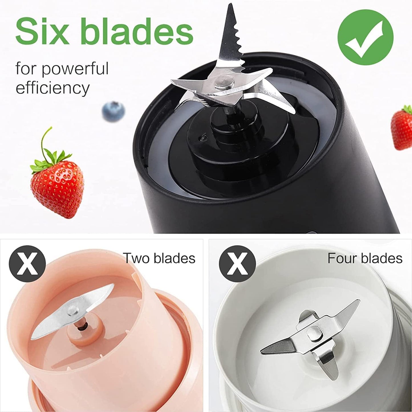 Portable Juicer – 6 Blade USB