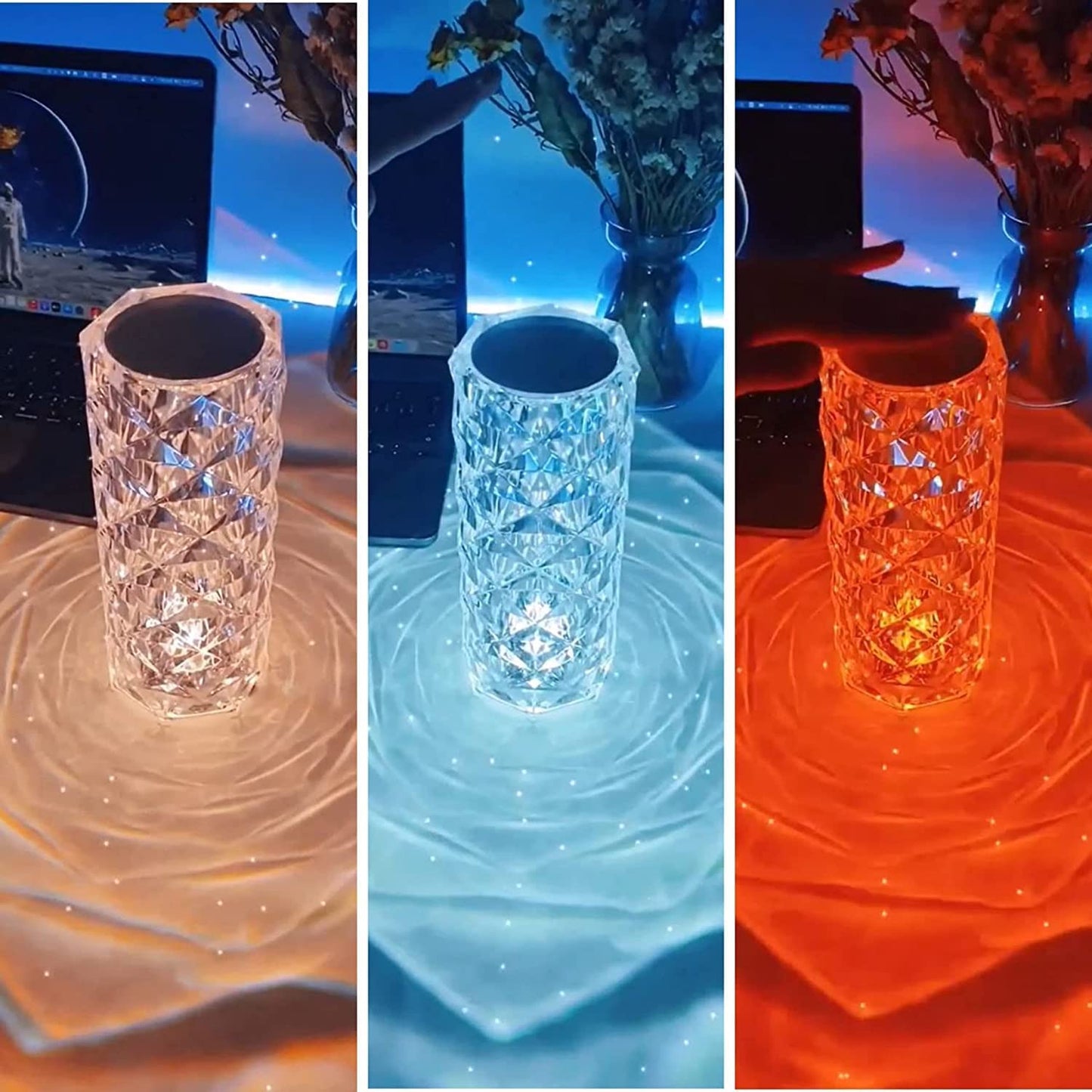Rose Crystal Diamond Light